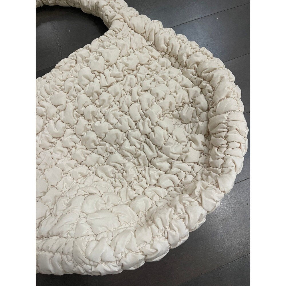 COS Quilted Oversized Shoulder Bag Off White - Picture 2 of 5